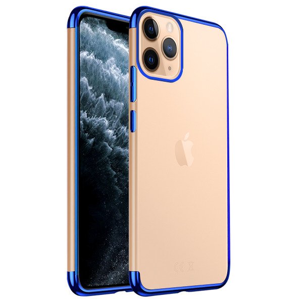 Luxury Plate Case Blue Ochranný Kryt pre iPhone 11 Pro