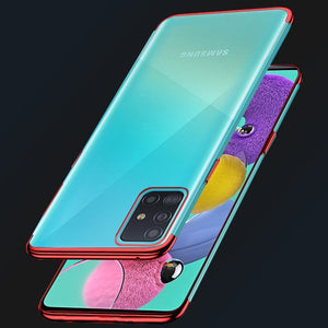 Luxury Plate Case Red Ochranný Kryt pre Samsung Galaxy A41