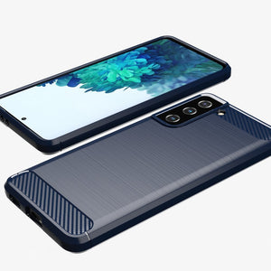 Carbon Blue Ochranný Kryt pre Samsung Galaxy S21