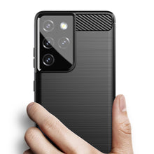 Načítať obrázok do zobrazovača galérie, Carbon Black Ochranný Kryt pre Samsung Galaxy S21 Ultra
