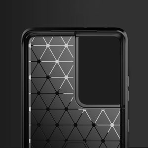Carbon Black Ochranný Kryt pre Samsung Galaxy S21 Ultra