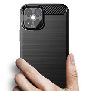 Carbon Black Ochranný Kryt pre iPhone 12 Pro Max