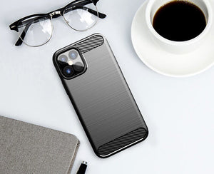 Carbon Black Ochranný Kryt pre iPhone 12 Pro Max