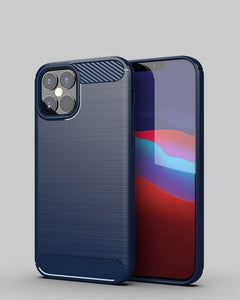 Carbon Blue Ochranný Kryt pre iPhone 12 Pro Max