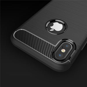 Carbon Black Ochranný Kryt pre iPhone X/XS