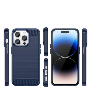 Carbon Blue Ochranný Kryt pre iPhone 14 Pro Max