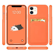 Načítať obrázok do zobrazovača galérie, Card Wallet Silicone Case Ochranný Kryt pre Samsung Galaxy S21 Ultra
