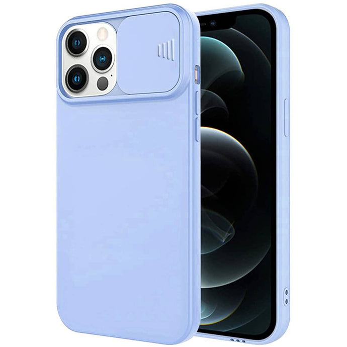Camera Lens Slider Blue Ochranný Kryt pre iPhone 12 Pro