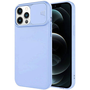 Camera Lens Slider Blue Ochranný Kryt pre iPhone 12 Pro Max