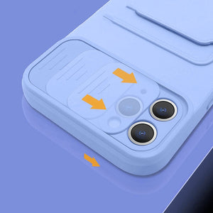 Camera Lens Slider Blue Ochranný Kryt pre iPhone 12