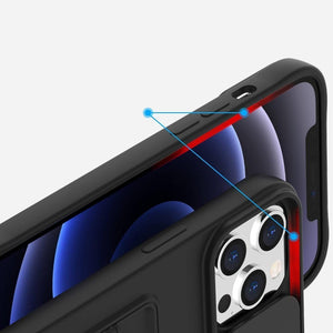 Camera Lens Slider Black Ochranný Kryt pre iPhone 7/8/SE 2020