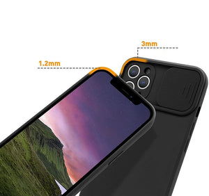 Camera Lens Slider Black Ochranný Kryt pre iPhone 7/8/SE 2020