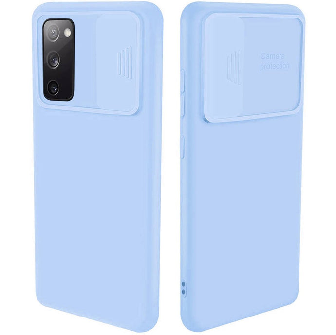 Camera Lens Slider Blue Ochranný Kryt pre Samsung Galaxy S20 FE / FE 5G