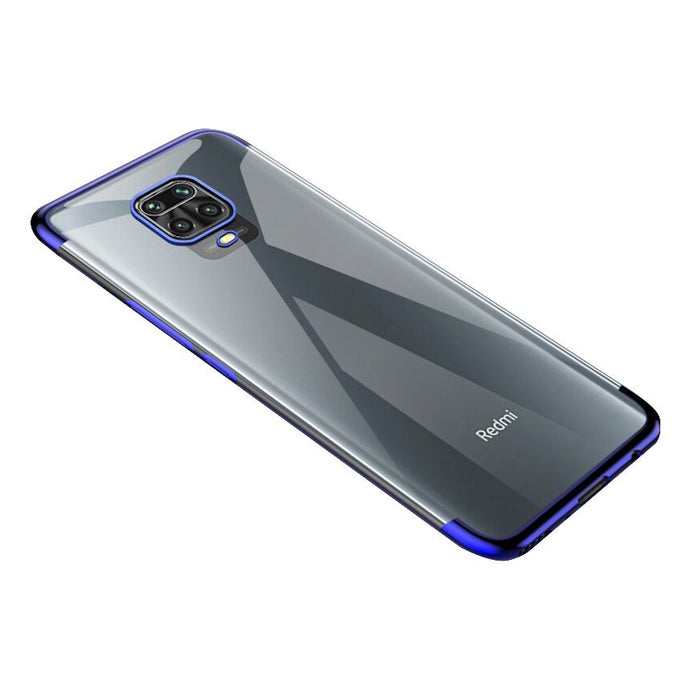 Luxury Plate Case Blue Ochranný Kryt pre Xiaomi Redmi Note 9