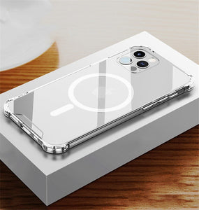 Clear MagSafe Magnetic Case Ochranný Kryt pre iPhone 12 Pro