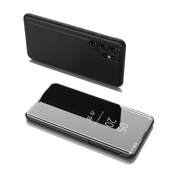 Smart Clear View Black Ochranný Kryt pre Samsung Galaxy S22 Ultra