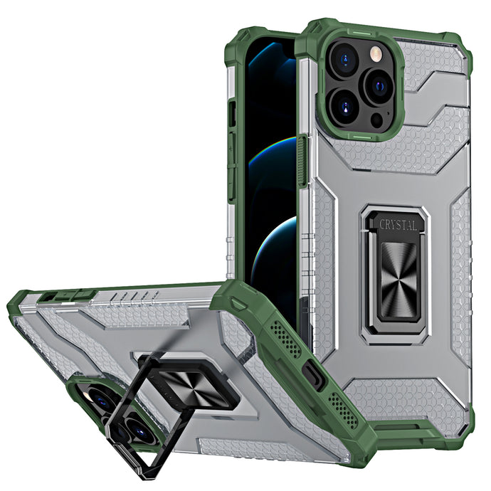 Crystal Ring Armor Green Ochranný Kryt pre iPhone 11 Pro