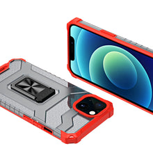 Načítať obrázok do zobrazovača galérie, Crystal Ring Armor Red Ochranný Kryt pre iPhone 12 Mini
