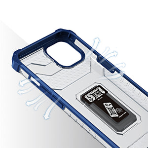 Crystal Ring Armor Blue Ochranný Kryt pre iPhone 12