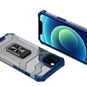 Crystal Ring Armor Blue Ochranný Kryt pre iPhone 12
