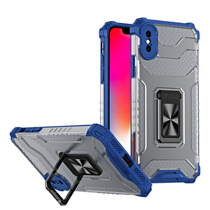 Crystal Ring Armor Blue Ochranný Kryt pre iPhone X/XS