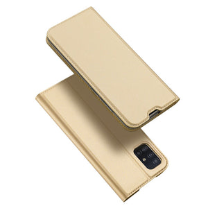 Knižkové Magnetické Púzdro Gold pre Samsung Galaxy S20 FE