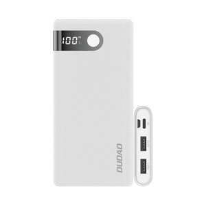 Dudao LCD Powerbank White - 10 000mAh - 2x USB