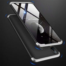 Načítať obrázok do zobrazovača galérie, 360° Full Body Case Black-Silver Ochranný Kryt pre Samsung Galaxy A40
