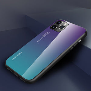 Glass Durable Purple-Blue Ochranný Kryt pre iPhone 11 Pro Max