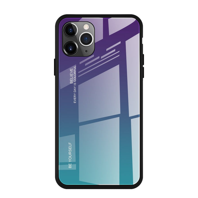 Glass Durable Purple-Blue Ochranný Kryt pre iPhone 11 Pro Max