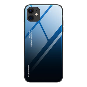 Glass Durable Black-Blue Ochranný Kryt pre iPhone 12 Pro Max