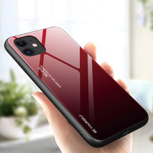 Načítať obrázok do zobrazovača galérie, Glass Durable Red-Black Ochranný Kryt pre iPhone 12 Pro Max
