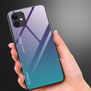 Glass Durable Purple-Blue Ochranný Kryt pre iPhone 12 Pro Max