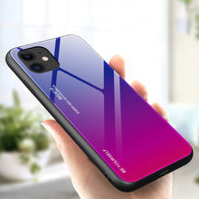 Načítať obrázok do zobrazovača galérie, Glass Durable Pink-Blue Ochranný Kryt pre iPhone 12 Pro Max
