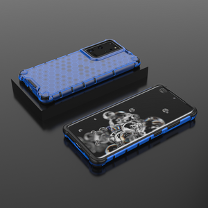 Armor Honey Comb Blue Ochranný Kryt pre Samsung Galaxy S22 Ultra