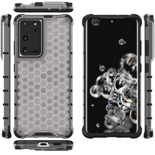 Načítať obrázok do zobrazovača galérie, Armor Honey Comb White Ochranný Kryt pre Samsung Galaxy S22 Ultra
