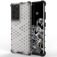 Načítať obrázok do zobrazovača galérie, Armor Honey Comb White Ochranný Kryt pre Samsung Galaxy S22 Ultra
