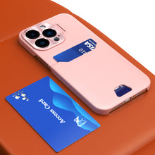 Načítať obrázok do zobrazovača galérie, Leather Stand Card Case Pink Ochranný Kryt pre iPhone 14 Pro Max
