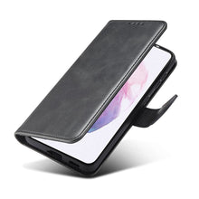 Načítať obrázok do zobrazovača galérie, Elegant Case Black Ochranný Knižkový Kryt pre Samsung Galaxy S21 FE
