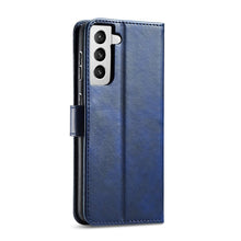 Načítať obrázok do zobrazovača galérie, Elegant Case Blue Ochranný Knižkový Kryt pre Samsung Galaxy S21 FE
