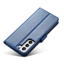 Načítať obrázok do zobrazovača galérie, Elegant Case Blue Ochranný Knižkový Kryt pre Samsung Galaxy S22 Plus
