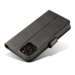 Elegant Case Black Ochranný Knižkový Kryt pre iPhone 13 Pro Max