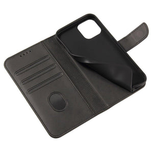 Elegant Case Black Ochranný Knižkový Kryt pre iPhone 14