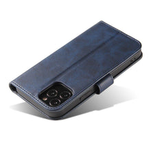 Načítať obrázok do zobrazovača galérie, Elegant Case Blue Ochranný Knižkový Kryt pre iPhone 13
