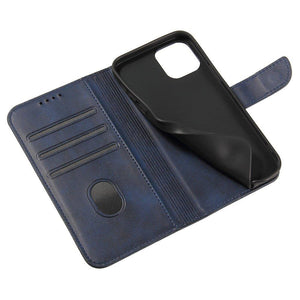 Elegant Case Blue Ochranný Knižkový Kryt pre iPhone 13