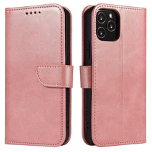 Načítať obrázok do zobrazovača galérie, Elegant Case Pink Ochranný Knižkový Kryt pre iPhone 13 Pro
