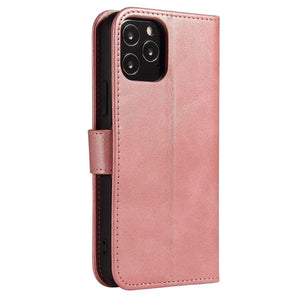 Elegant Case Pink Ochranný Knižkový Kryt pre iPhone 13 Mini