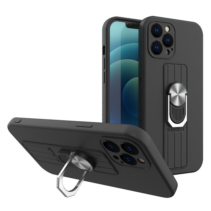 Ring Silicone Case Black pre iPhone 13 Pro