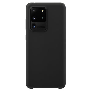 Premium Silicone Case Black Ochranný Kryt pre Samsung Galaxy S20 Ultra