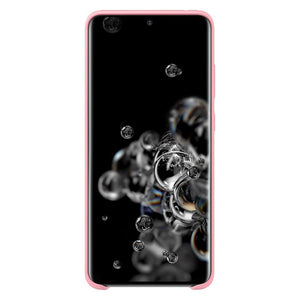 Premium Silicone Case Pink Ochranný Kryt pre Samsung Galaxy S20 Ultra